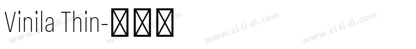 Vinila Thin字体转换